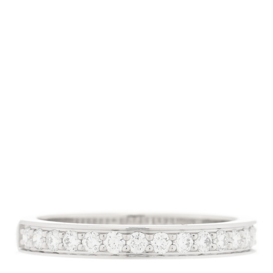 CARTIER Platinum Diamond 1895 Wedding Band Ring 48 4.5