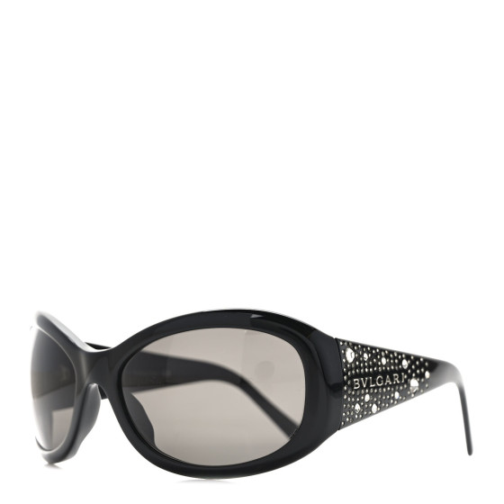 BULGARI Crystal Sunglasses 8012-B Black