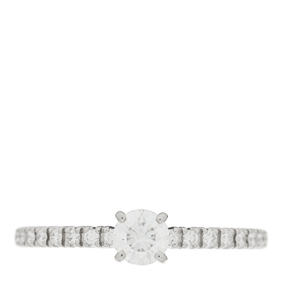 CARTIER Platinum Diamond .20ct Etincelle De Cartier Solitaire Engagement Ring 46 3.75