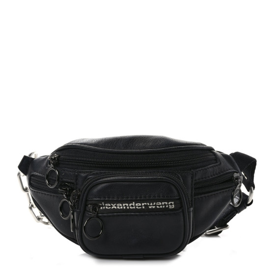 ALEXANDER WANG Lambskin Attica Mini Belt Bag Black