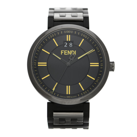 FENDI Stainless Steel 39mm Forever Fendi Quartz Watch Black