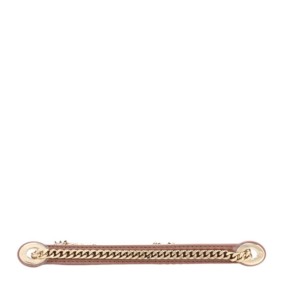 CHRISTIAN DIOR Lambskin Mini Lady Dior Chain Shoulder Strap Petal Brick