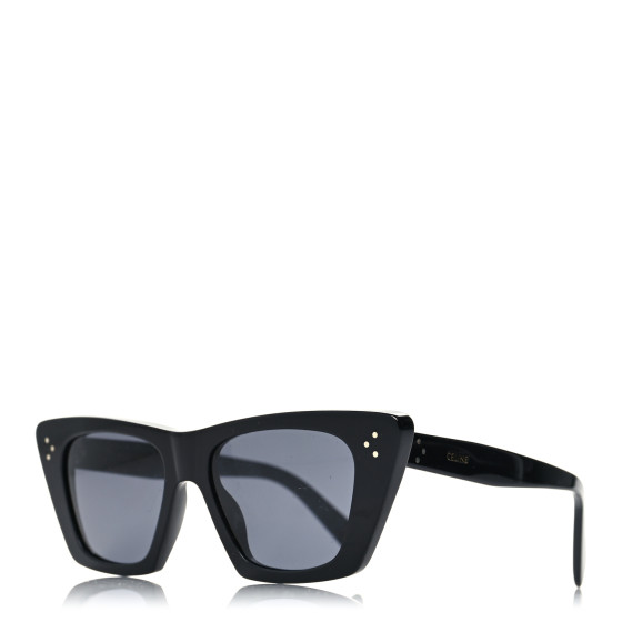 CELINE Acetate Cat Eye Sunglasses CL401871 Black