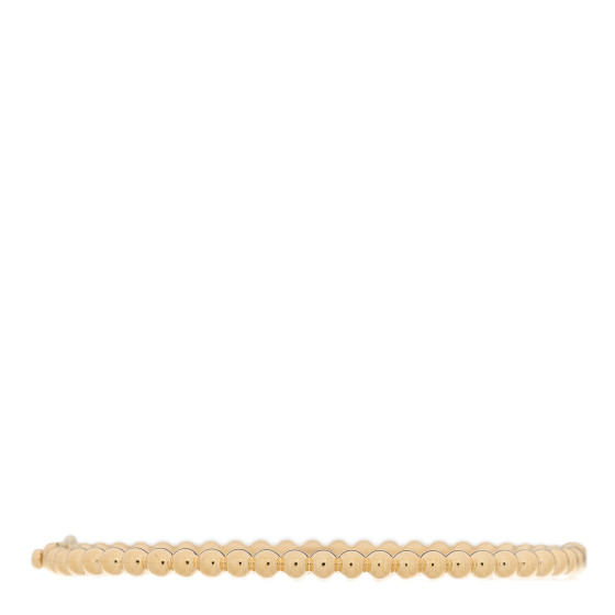 VAN CLEEF & ARPELS 18K Yellow Gold Perlee Pearls of Gold Bracelet S