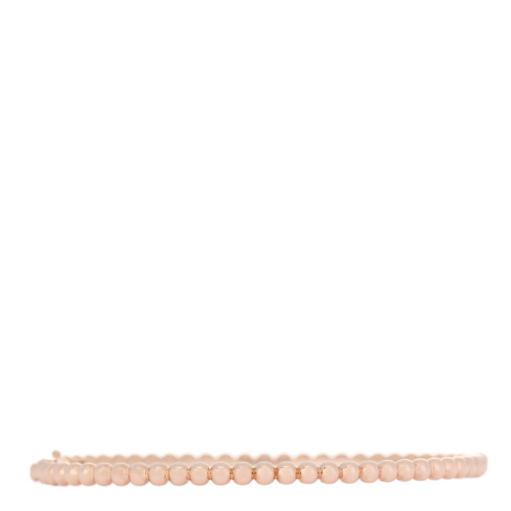 VAN CLEEF & ARPELS 18K Rose Gold Perlee Pearls of Gold Bracelet L