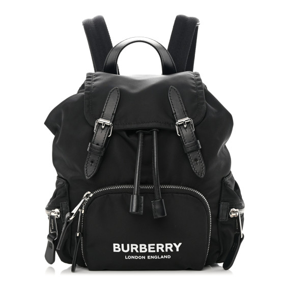 BURBERRY Nylon Logo Print Small Rucksack Backpack