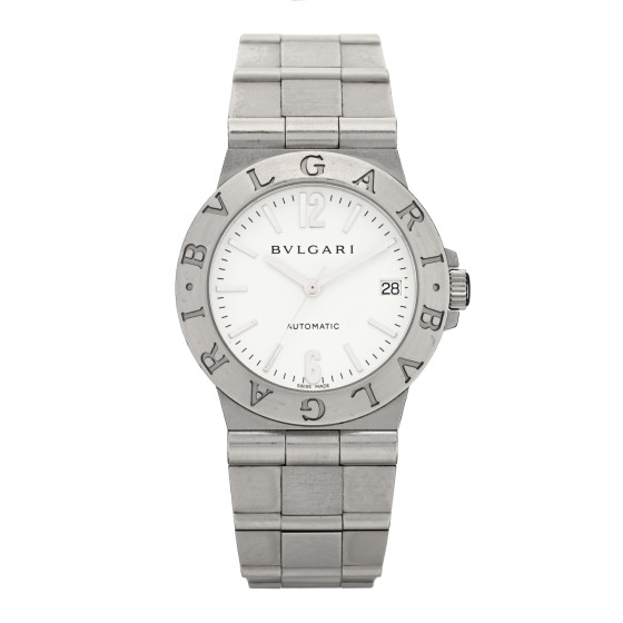 BULGARI Stainless Steel 35mm Diagono Automatic Watch