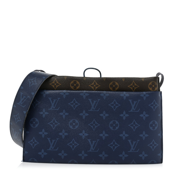 LOUIS VUITTON Monogram Small Outdoor Pouch Pacific Blue