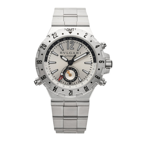 BULGARI Stainless Steel 40mm Diagono Professional GMT Automatic Watch